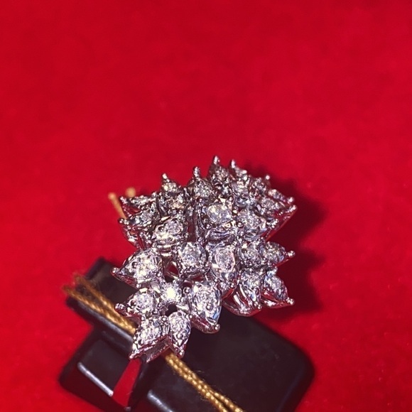 Diamond Ring 14kt natural Diamonds - Picture 3 of 6